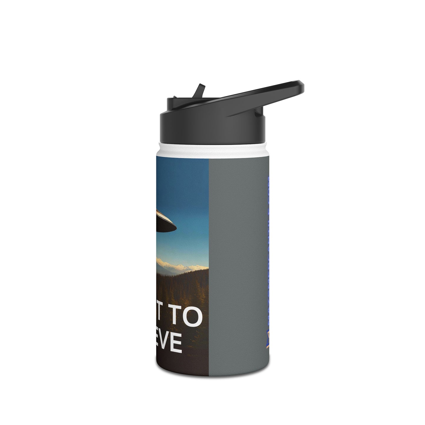 I Want To Believe Stainless Steel Water Bottle, Standard Lid