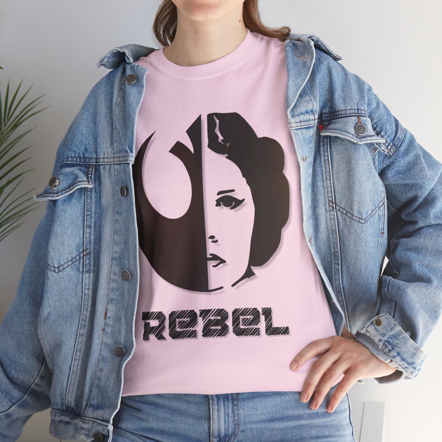 Rebel Leia Tagless Heavy Cotton Tee