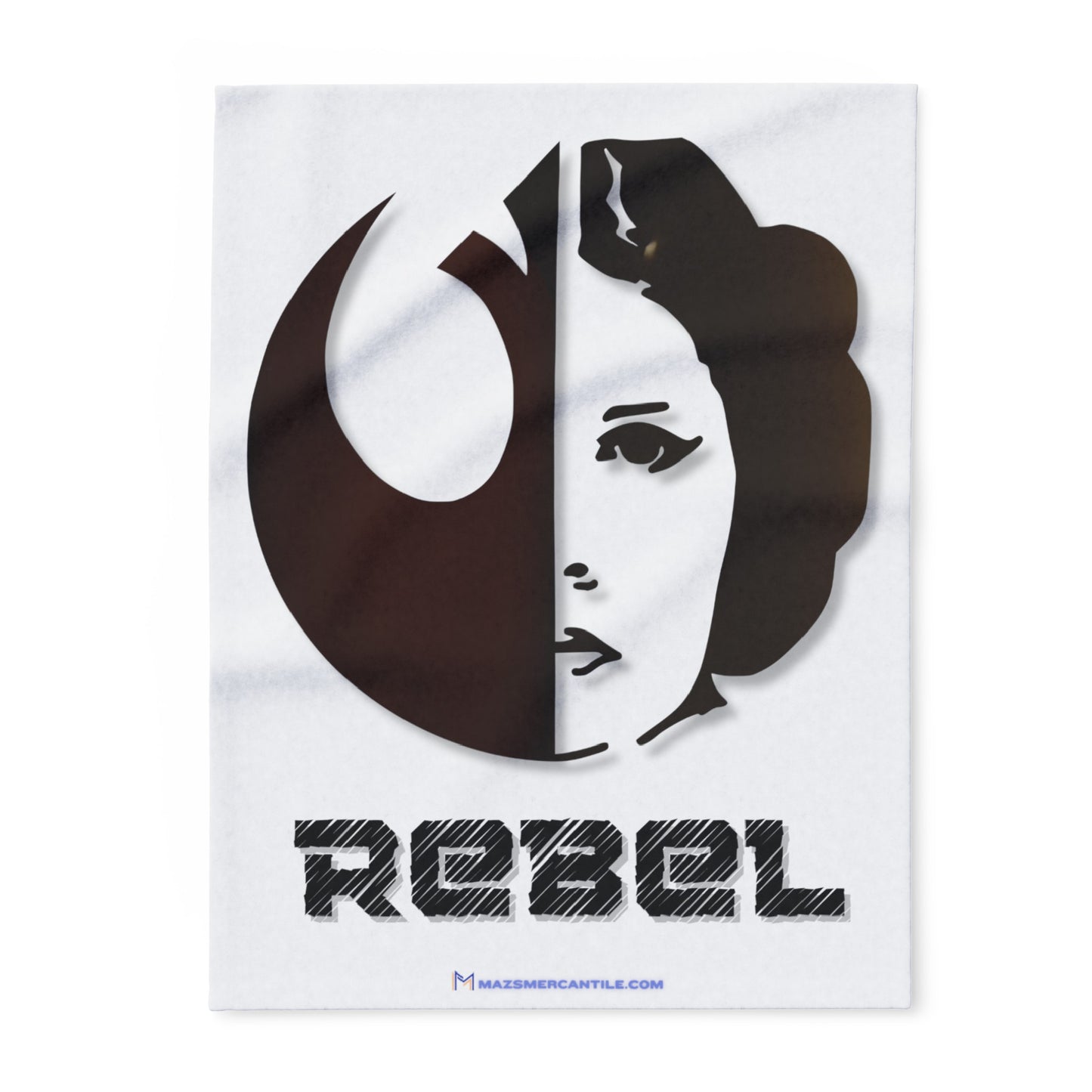 Rebel Leia Arctic Fleece Blanket - White