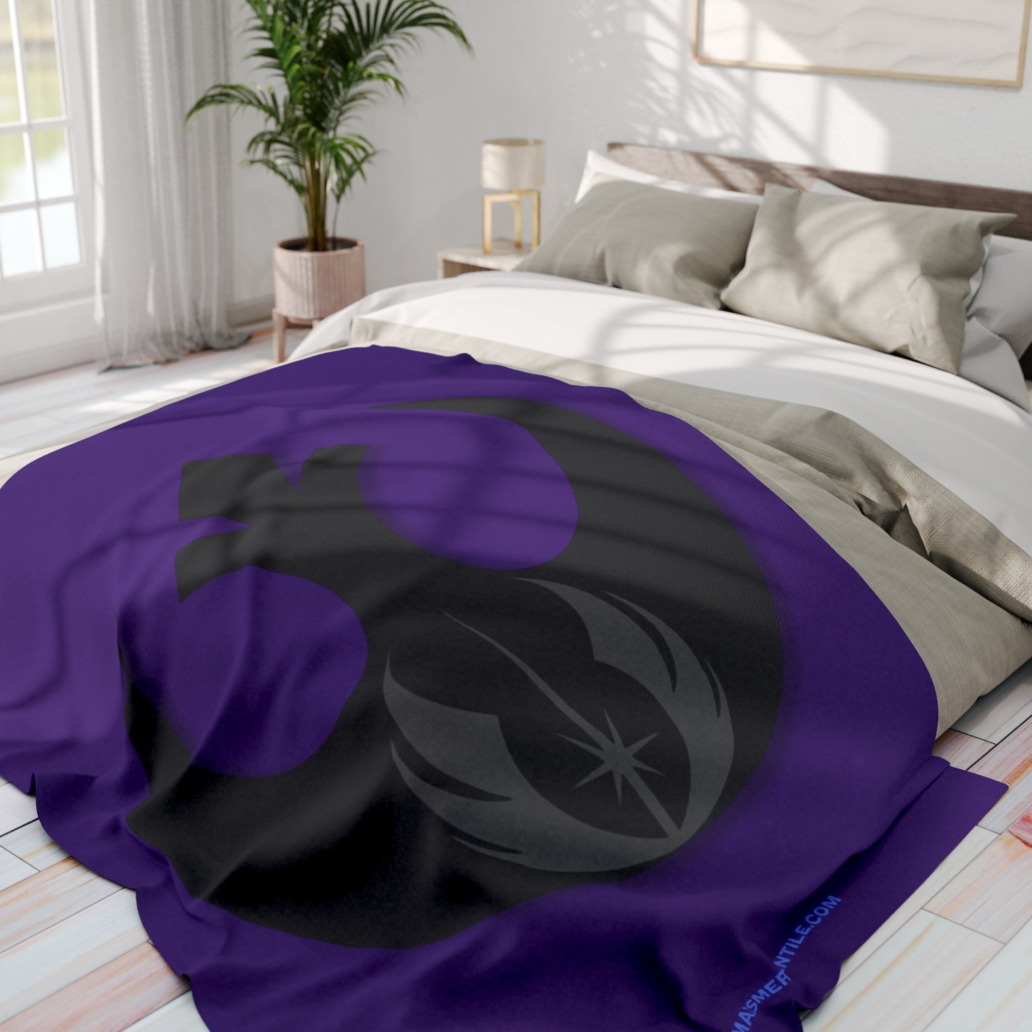 Rebel Jedi Arctic Fleece Blanket - Purple