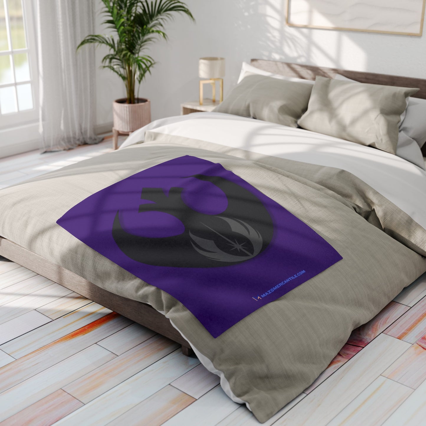 Rebel Jedi Arctic Fleece Blanket - Purple