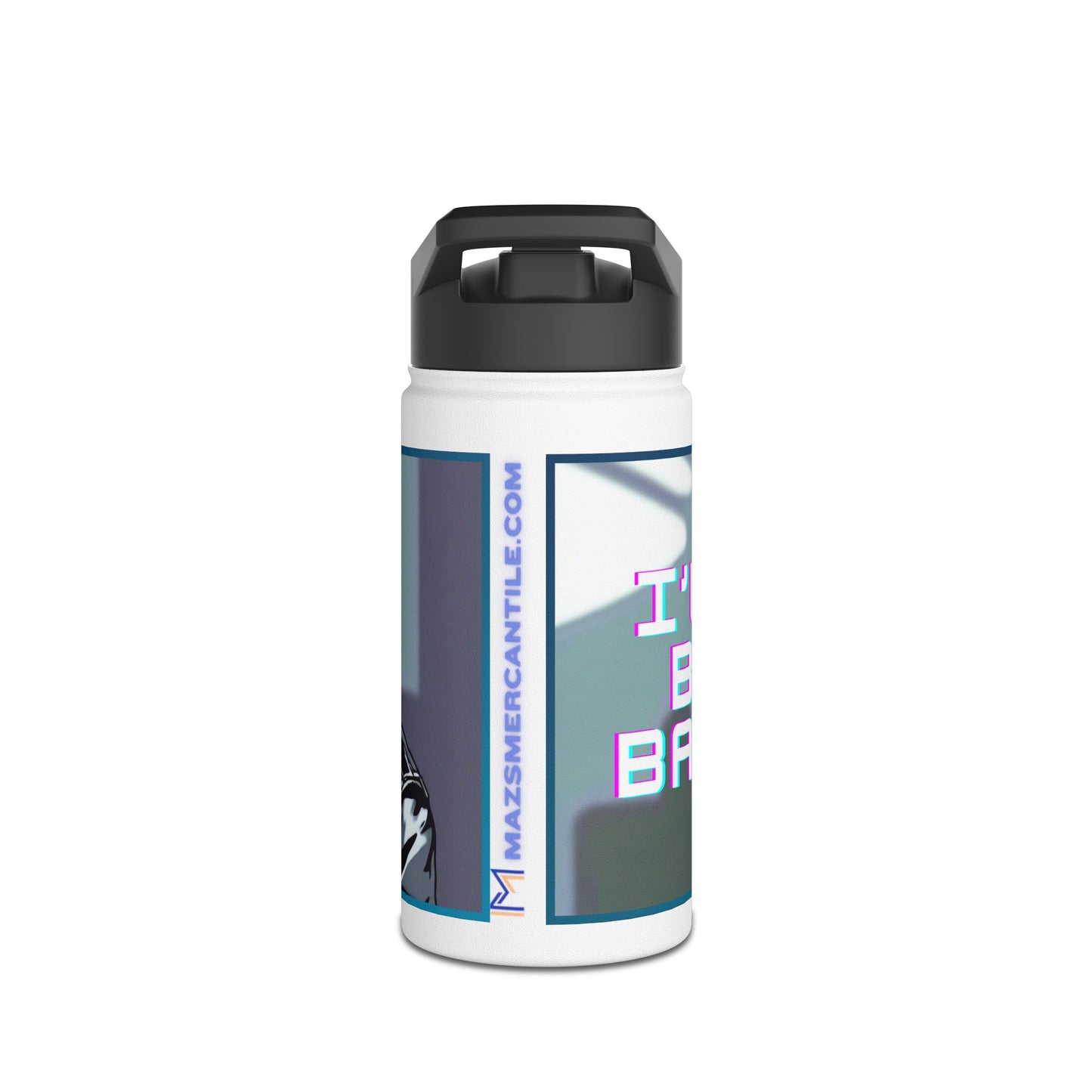 I'll Be Back Stainless Steel Water Bottle, Standard Lid