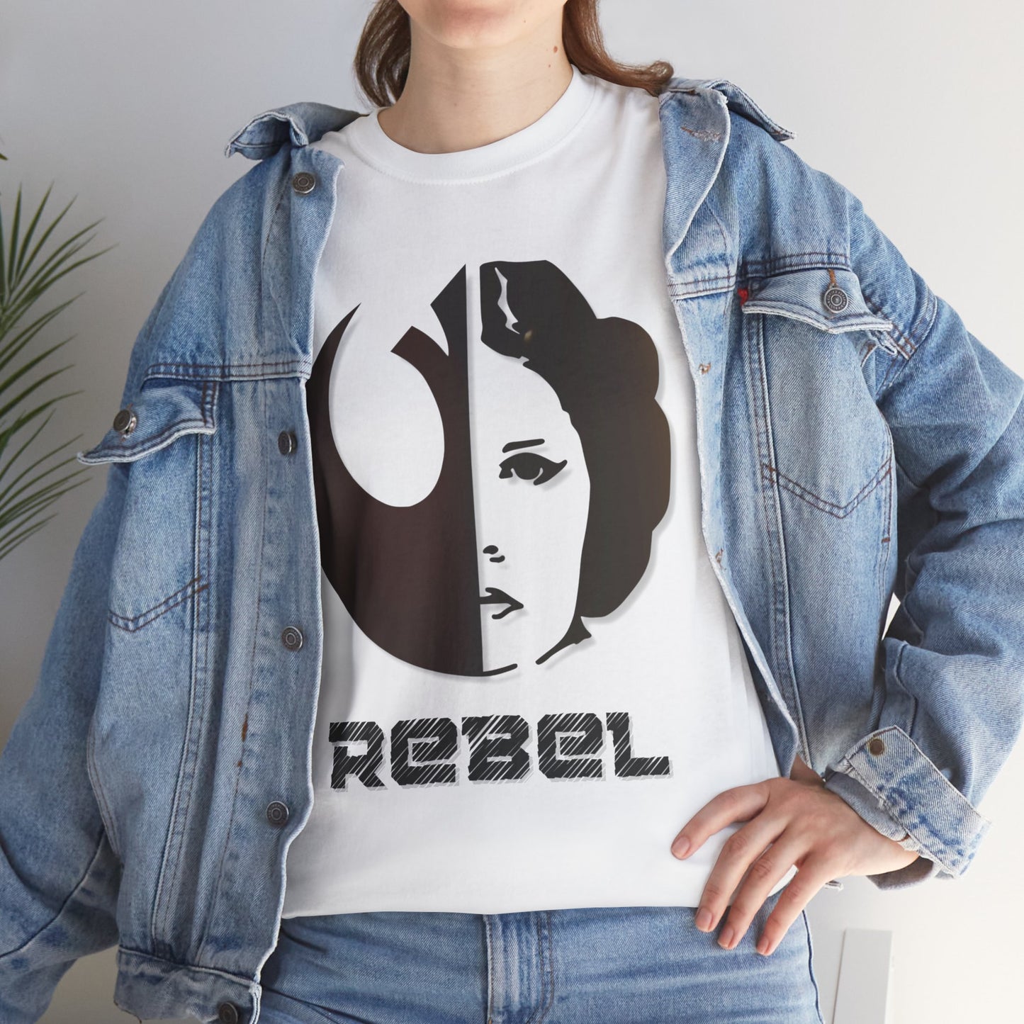 Rebel Leia Tagless Heavy Cotton Tee