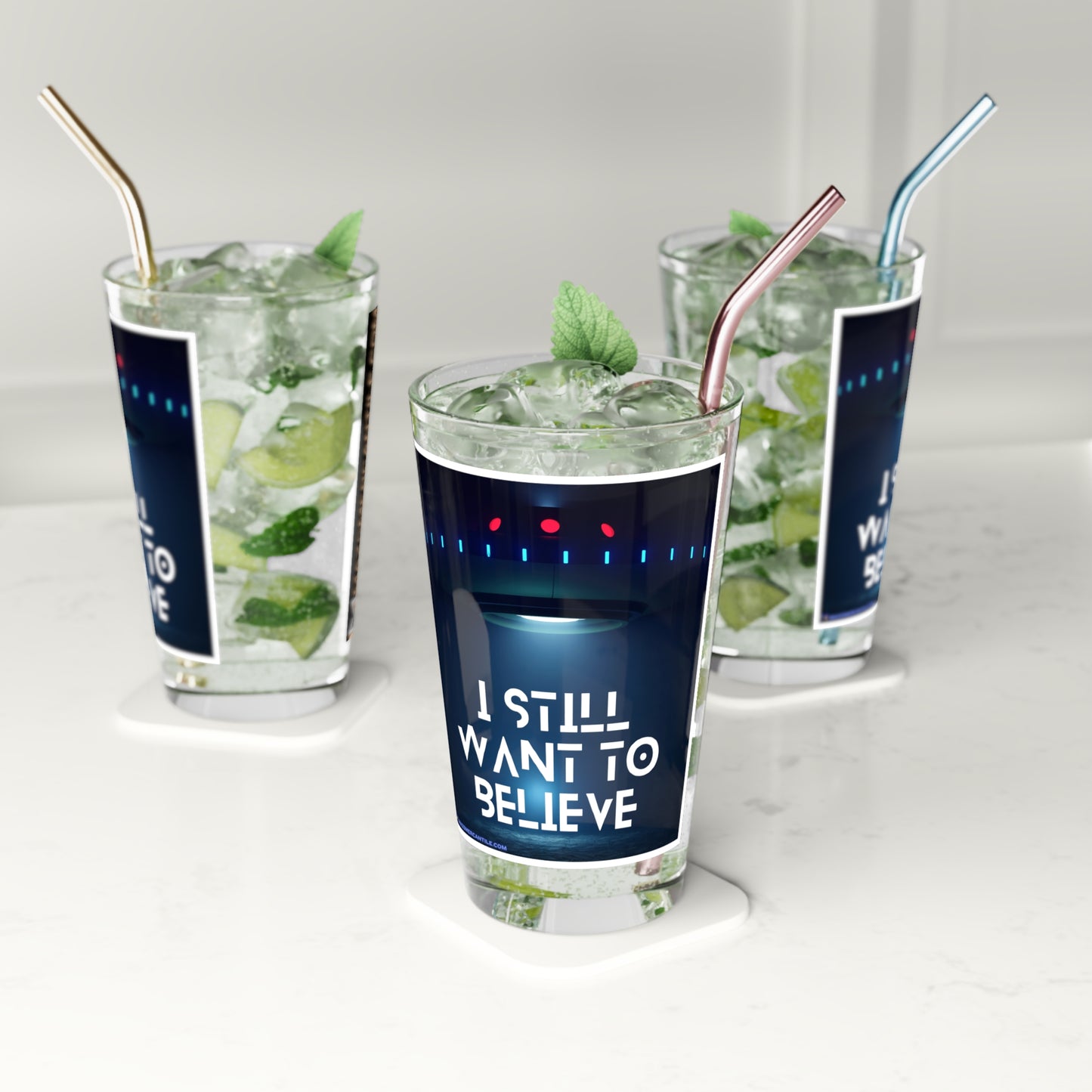 I Still Want To Believe Pint Glass, 16oz