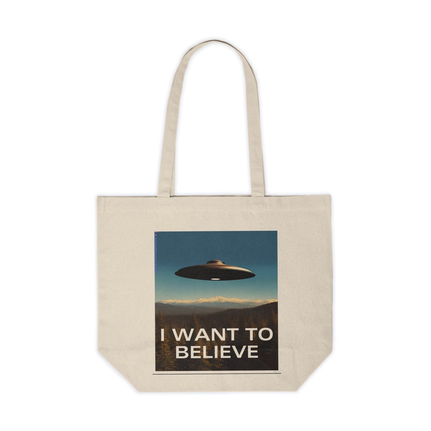 I Want To Believe Canvas Shopping Tote