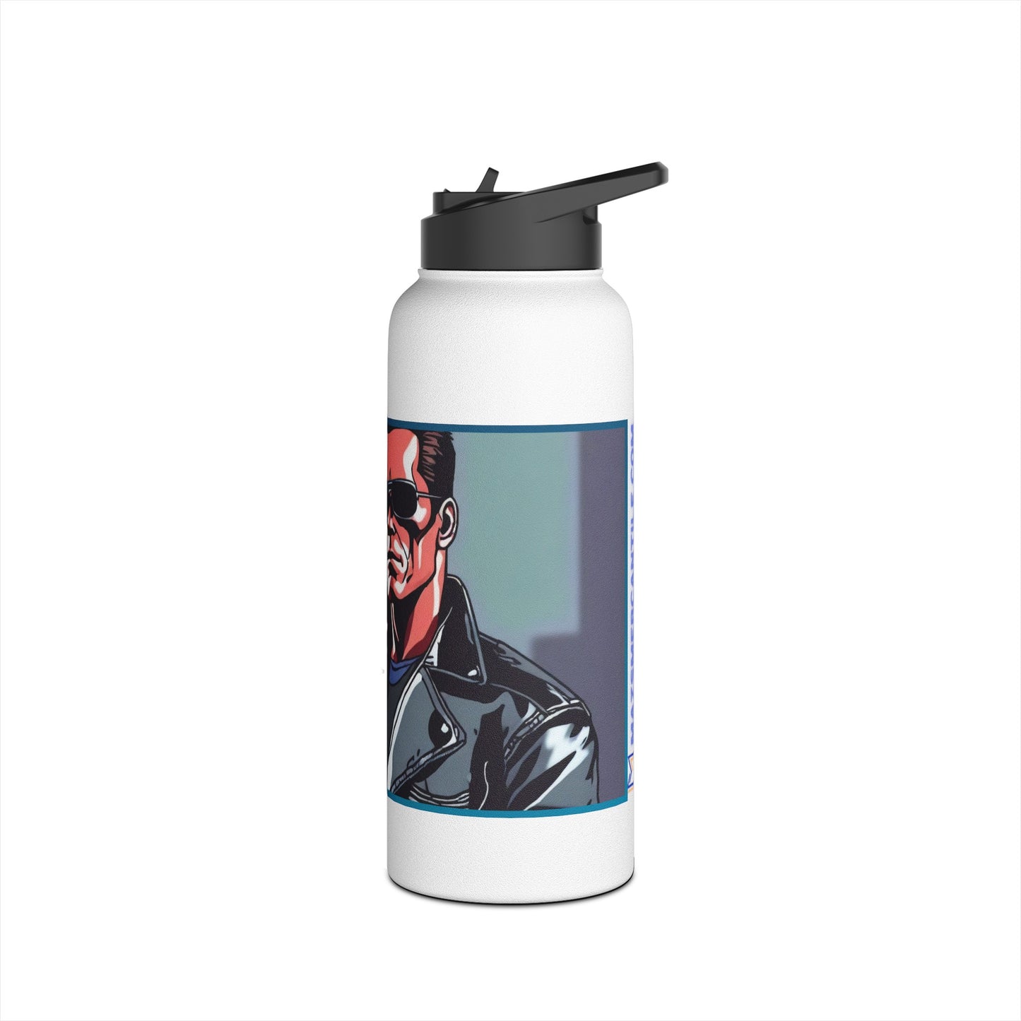 I'll Be Back Stainless Steel Water Bottle, Standard Lid