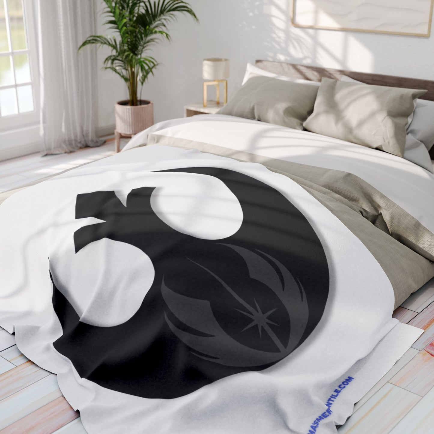 Rebel Jedi Arctic Fleece Blanket - White