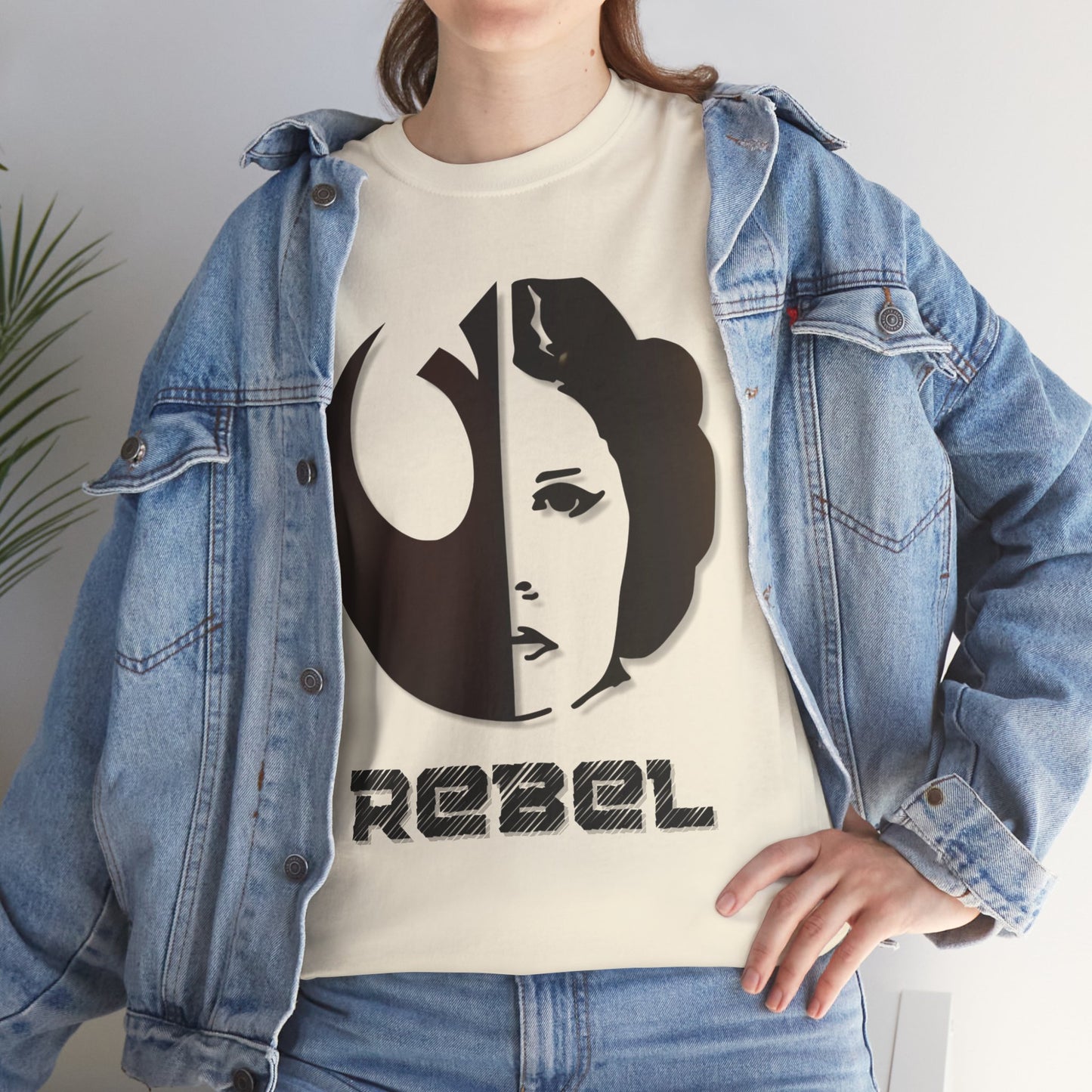 Rebel Leia Tagless Heavy Cotton Tee