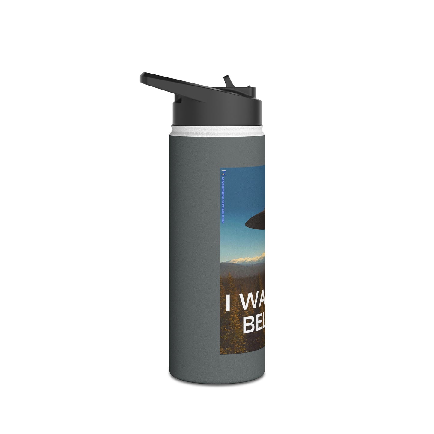 I Want To Believe Stainless Steel Water Bottle, Standard Lid