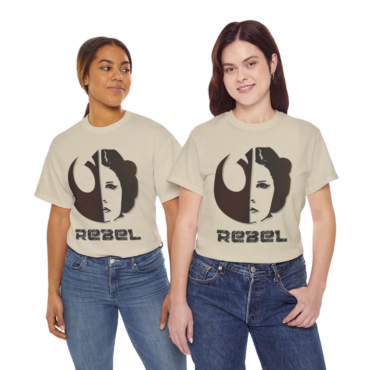 Rebel Leia Tagless Heavy Cotton Tee