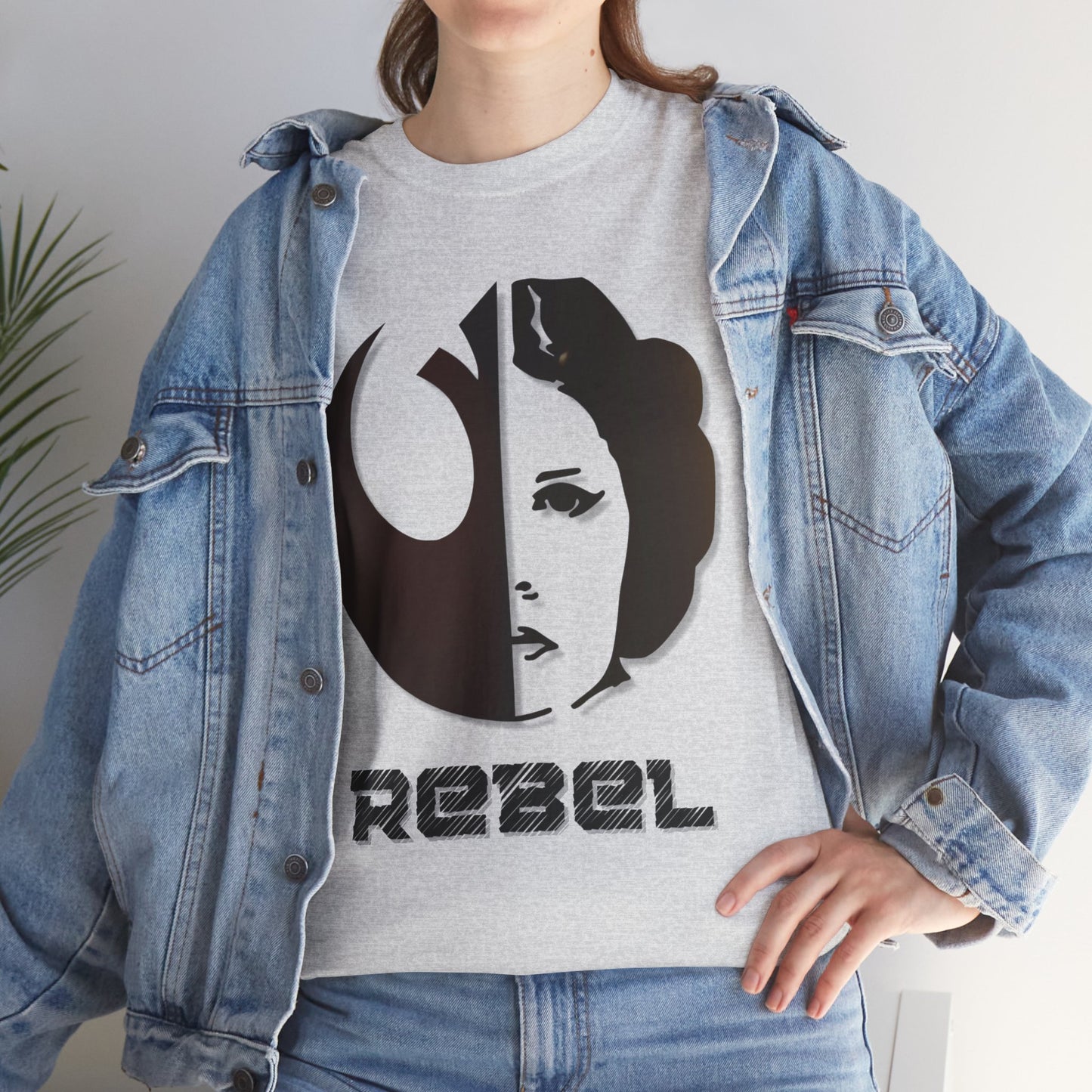 Rebel Leia Tagless Heavy Cotton Tee