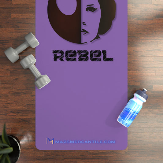 Rebel Princess Rubber Yoga Mat - Lt Purple