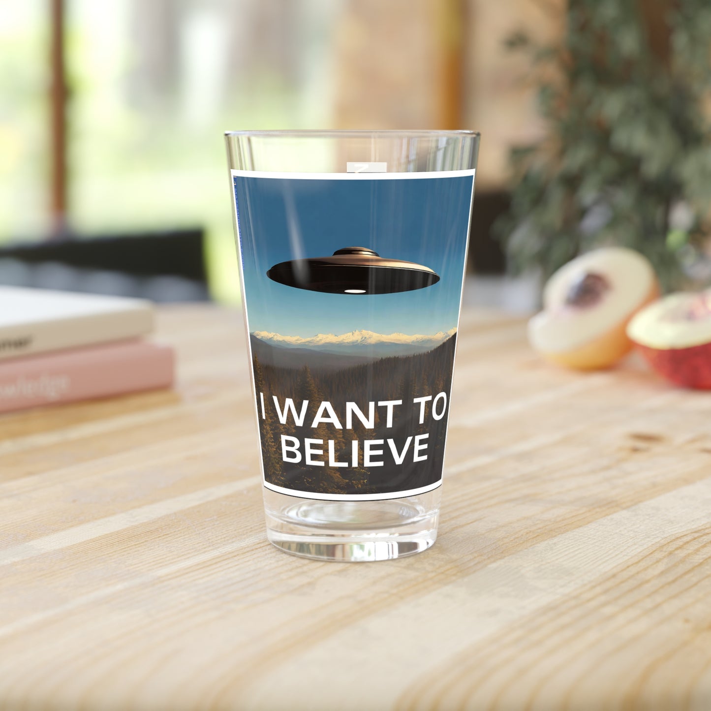 I Want To Believe Pint Glass, 16oz