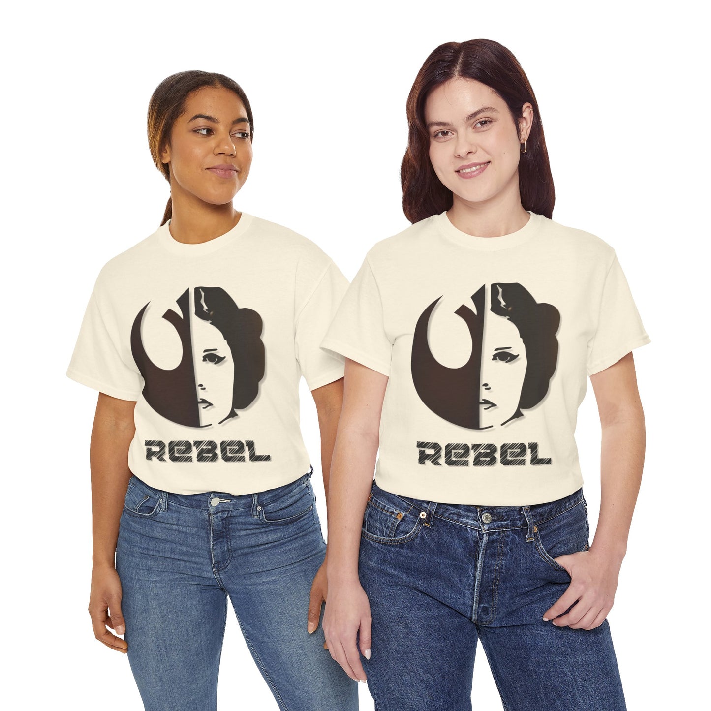 Rebel Leia Tagless Heavy Cotton Tee