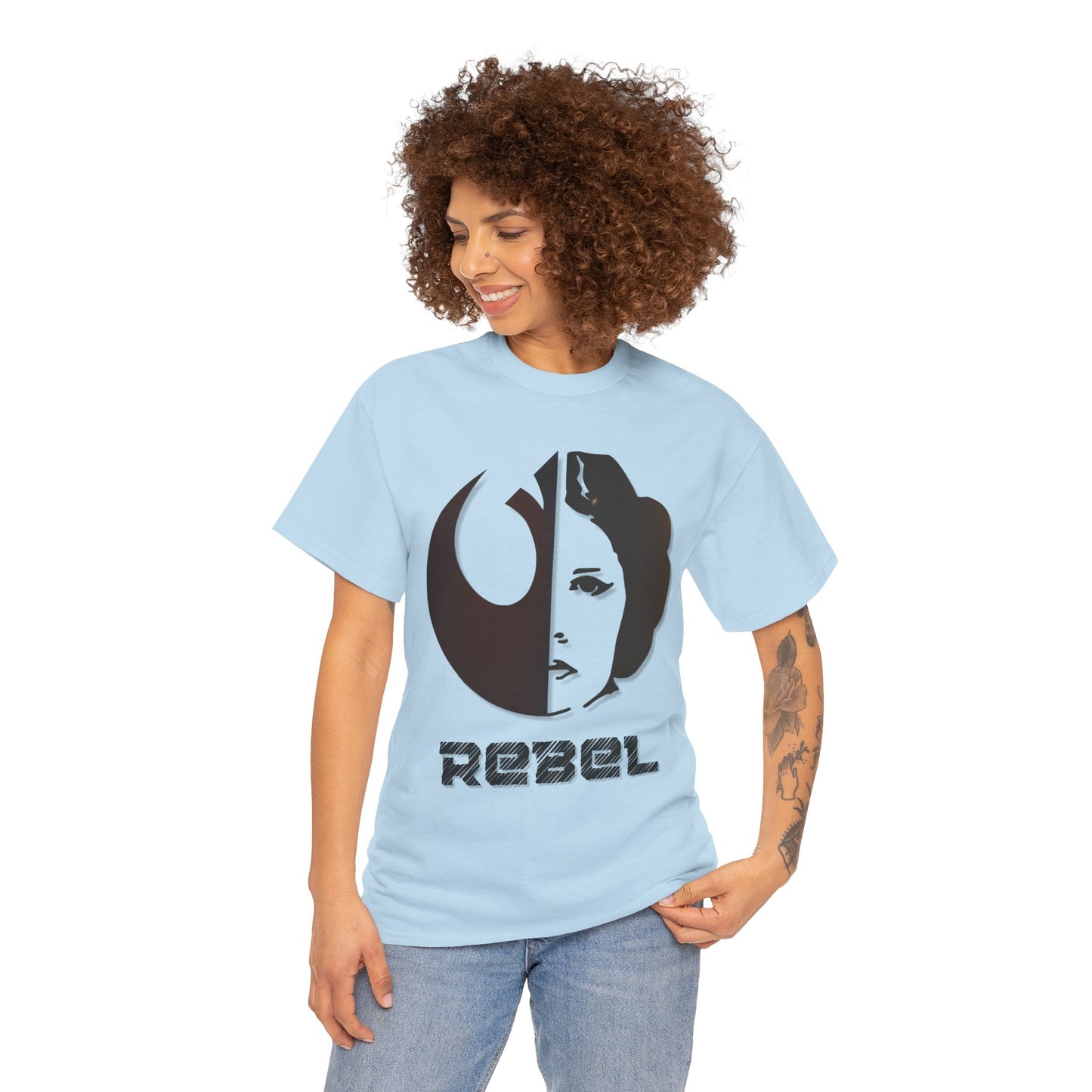 Rebel Leia Tagless Heavy Cotton Tee