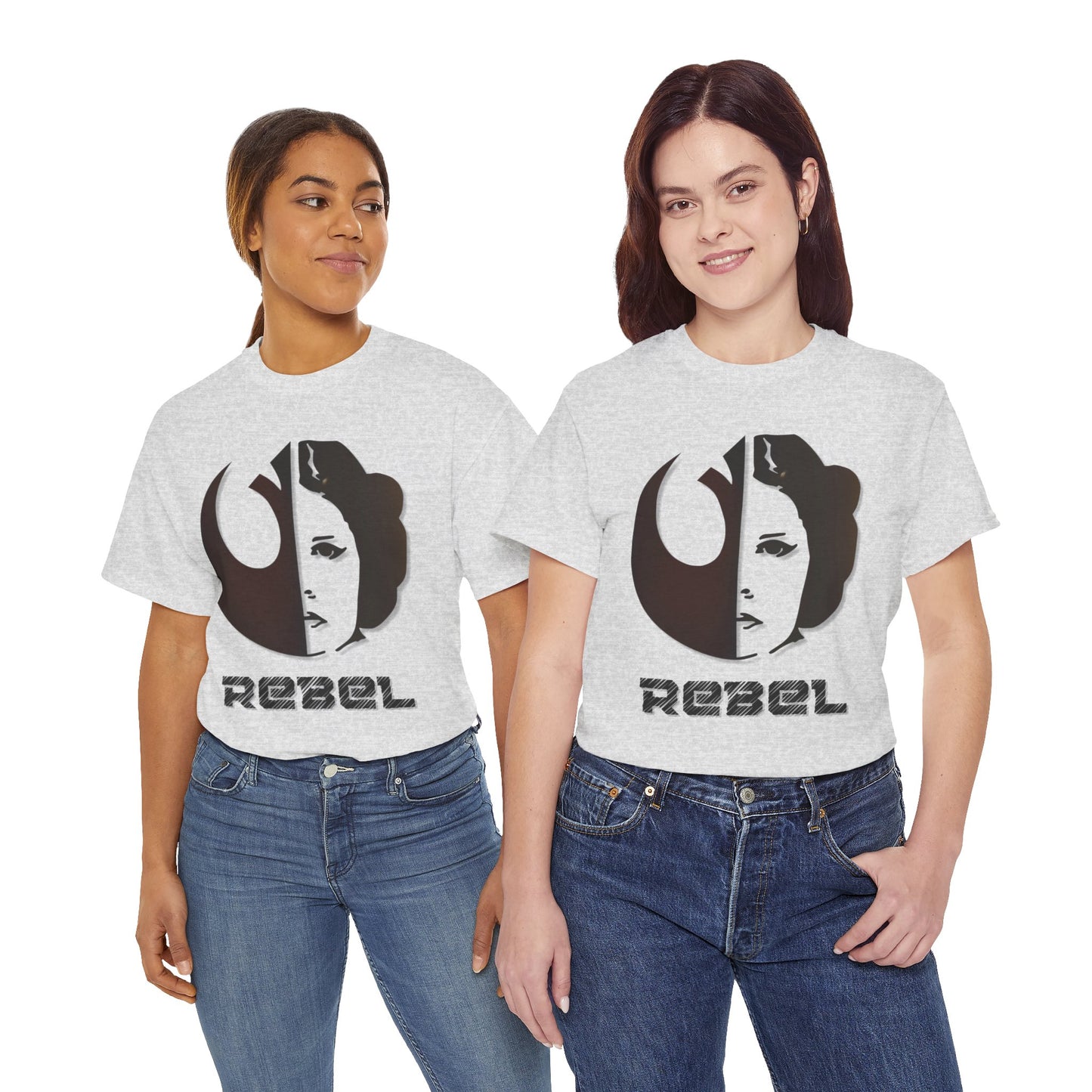 Rebel Leia Tagless Heavy Cotton Tee