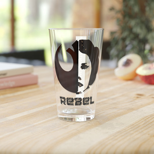 Rebel Leia Pint Glass, 16oz