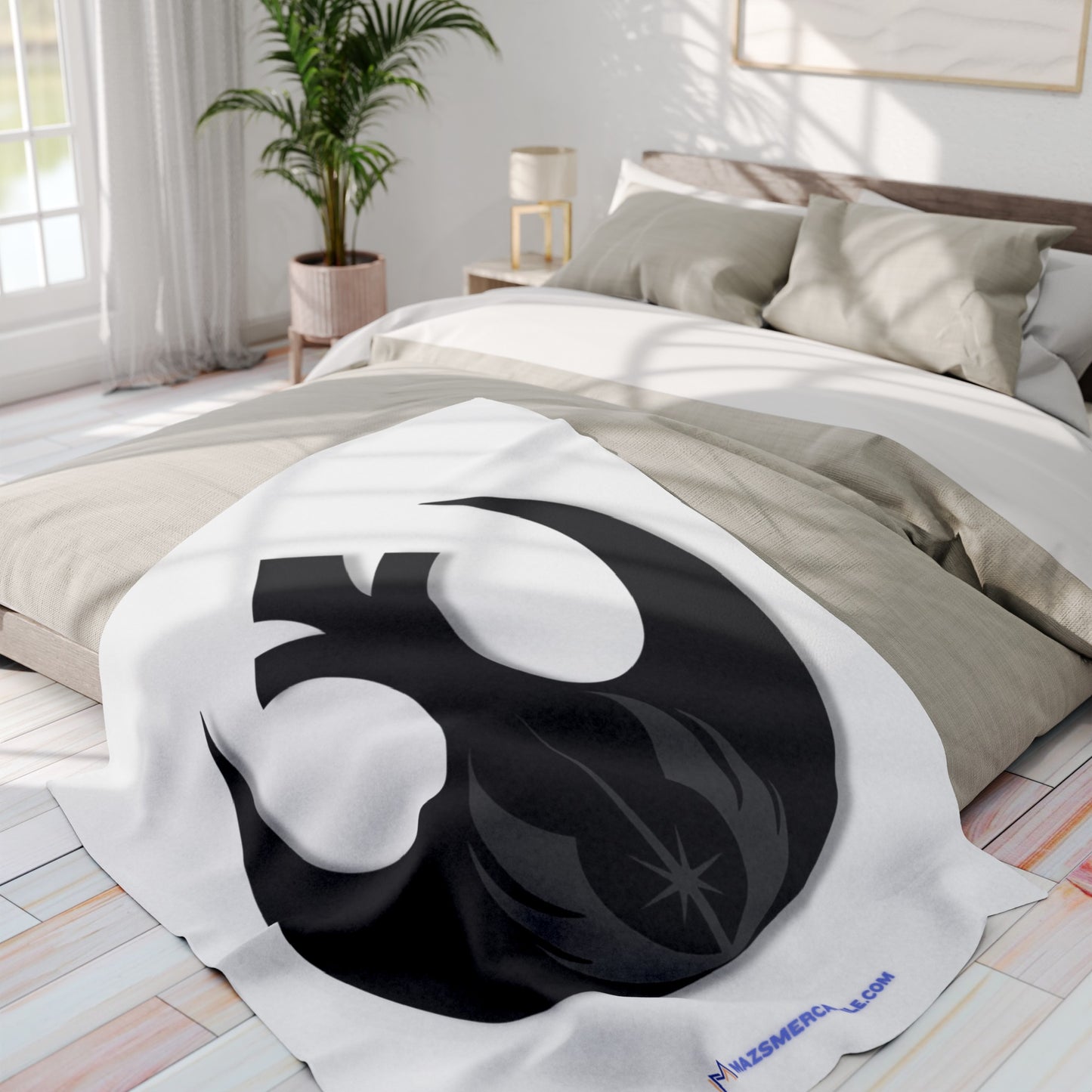 Rebel Jedi Arctic Fleece Blanket - White