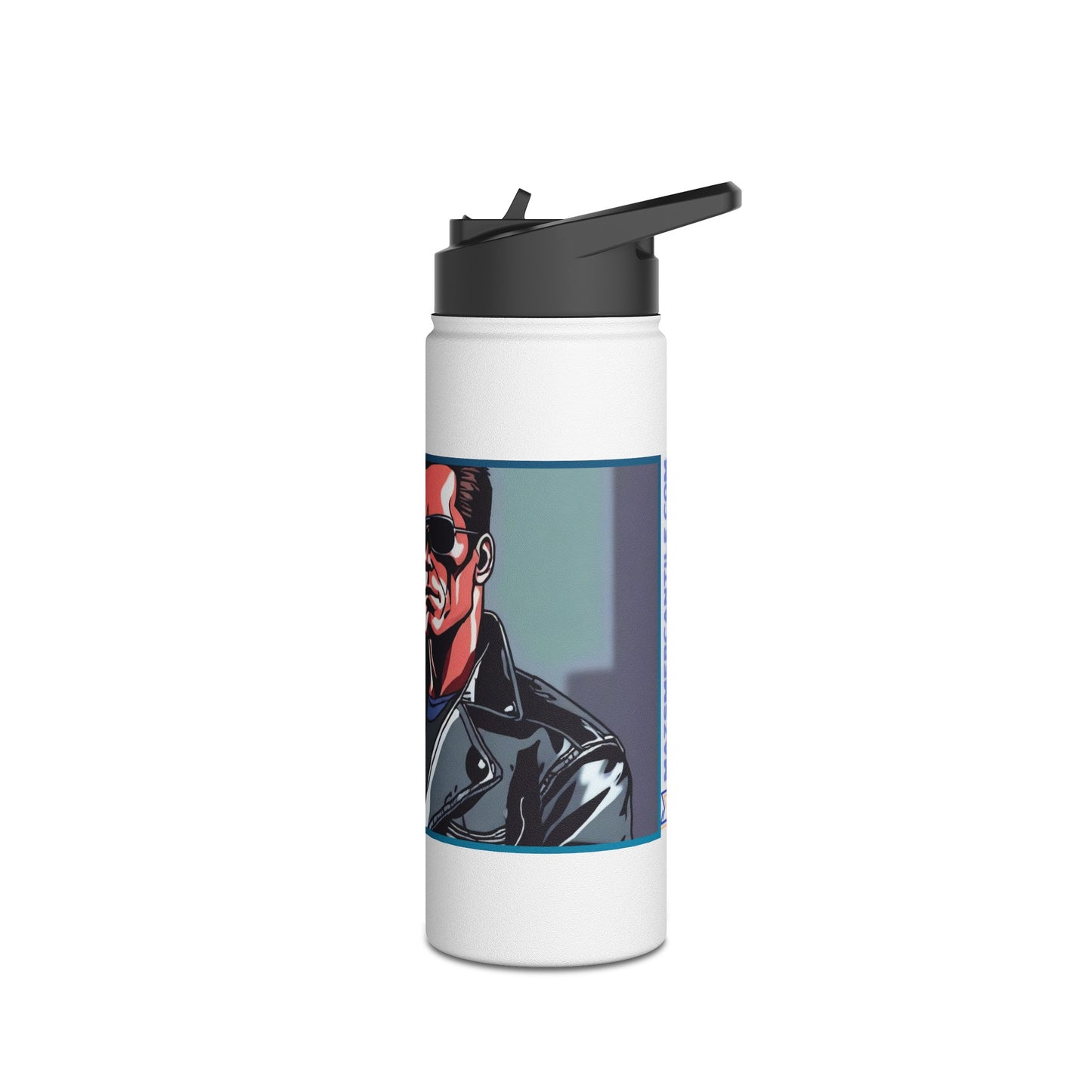 I'll Be Back Stainless Steel Water Bottle, Standard Lid