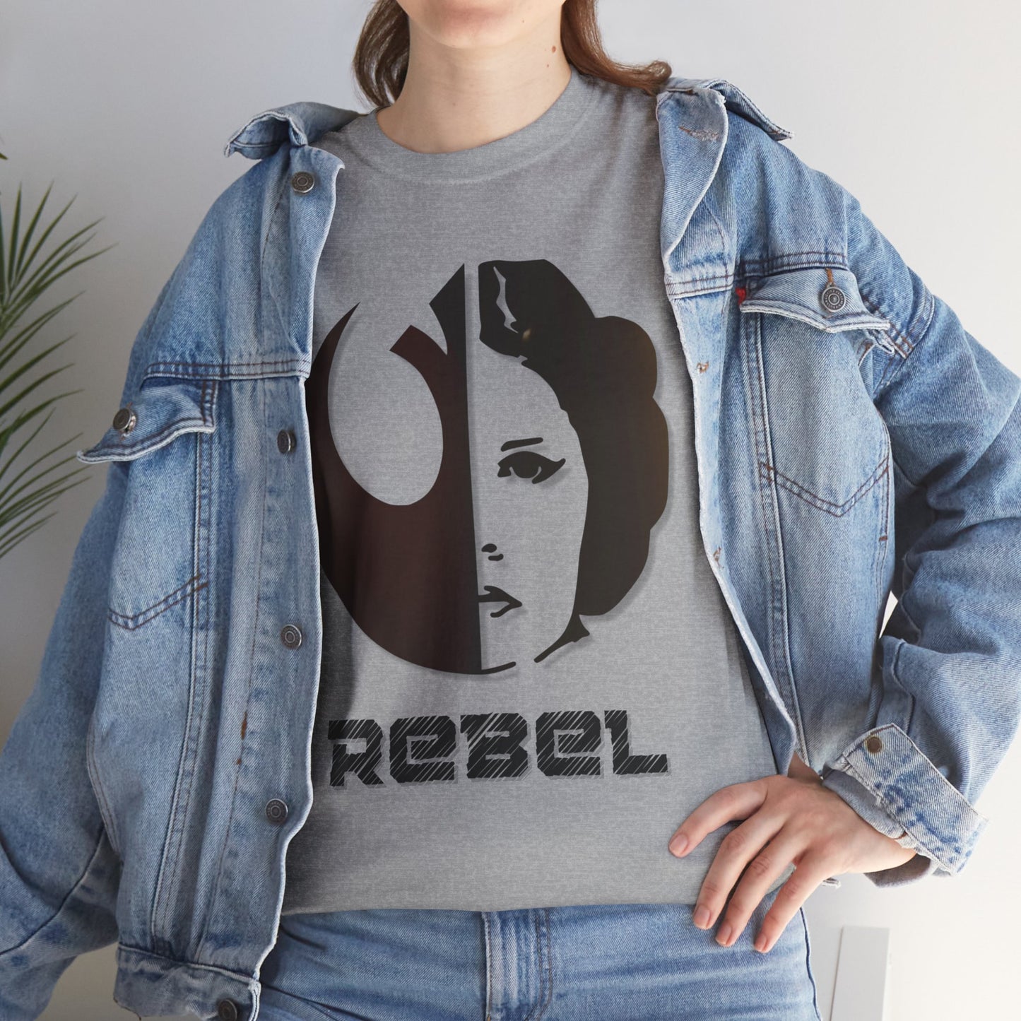 Rebel Leia Tagless Heavy Cotton Tee