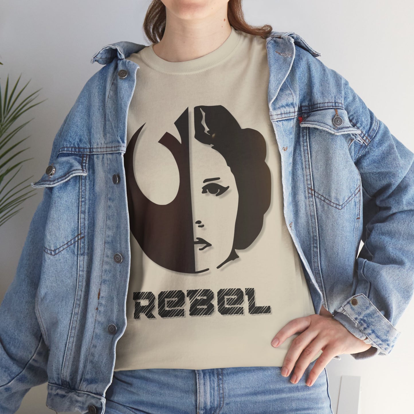 Rebel Leia Tagless Heavy Cotton Tee