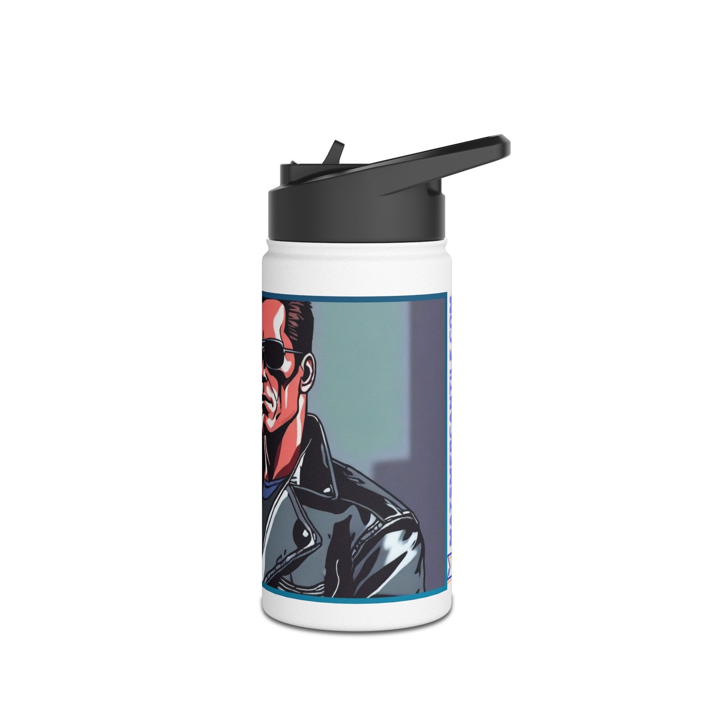 I'll Be Back Stainless Steel Water Bottle, Standard Lid