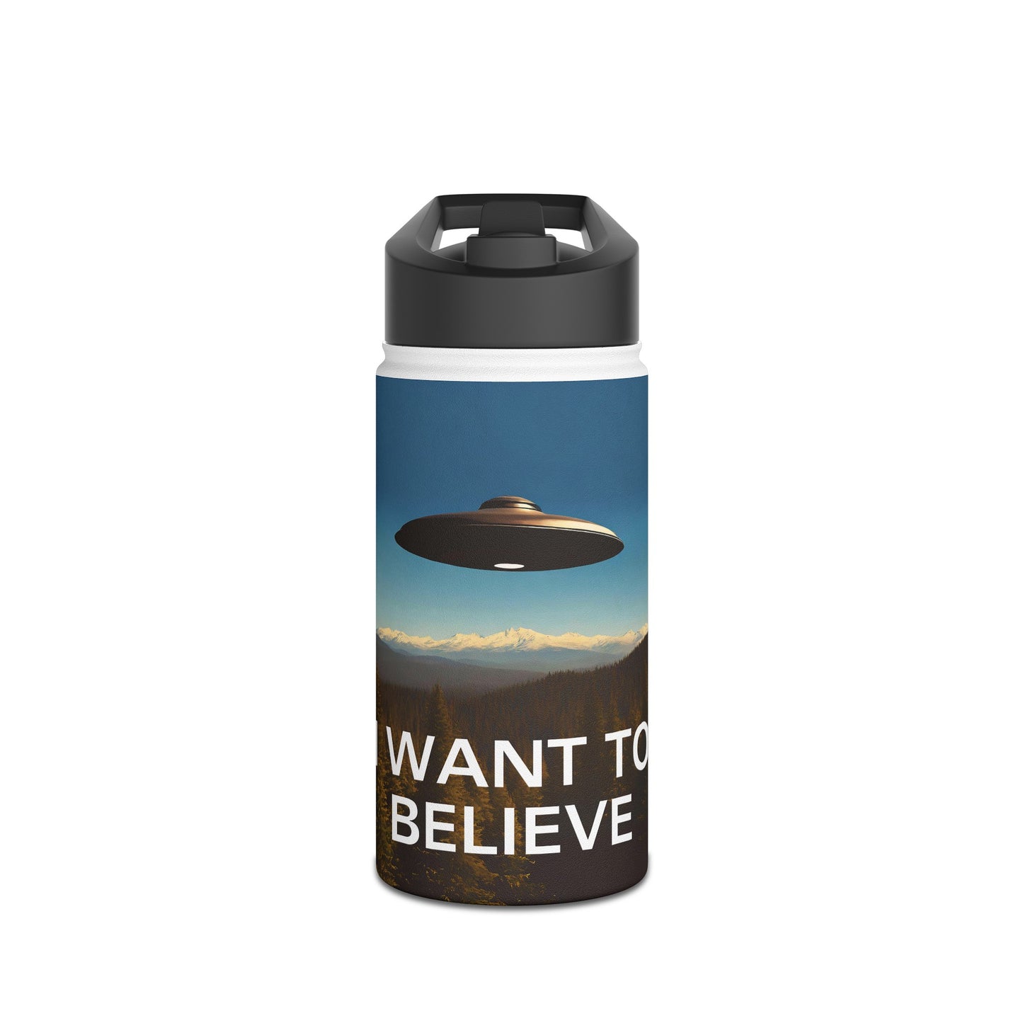 I Want To Believe Stainless Steel Water Bottle, Standard Lid